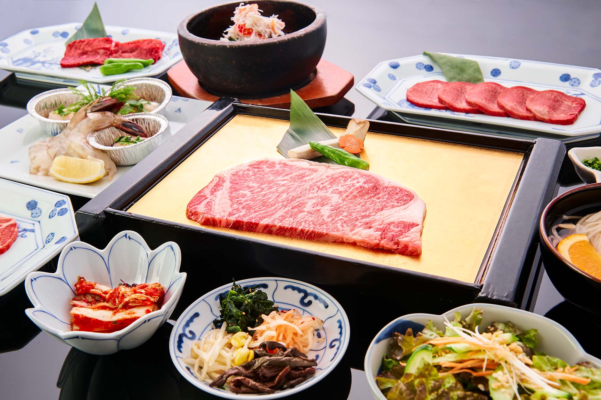 All-you-can-eat BBQ／ BBQ& Shabu-shabu／ BBQ& Suki-yaki（90 minutes）